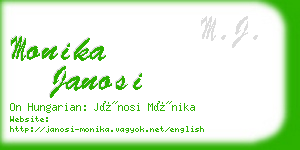 monika janosi business card